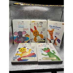 Baby Einstein DVD Lot of 5 Baby Bach Beethoven Noah Mozart Shakespeare Educate
